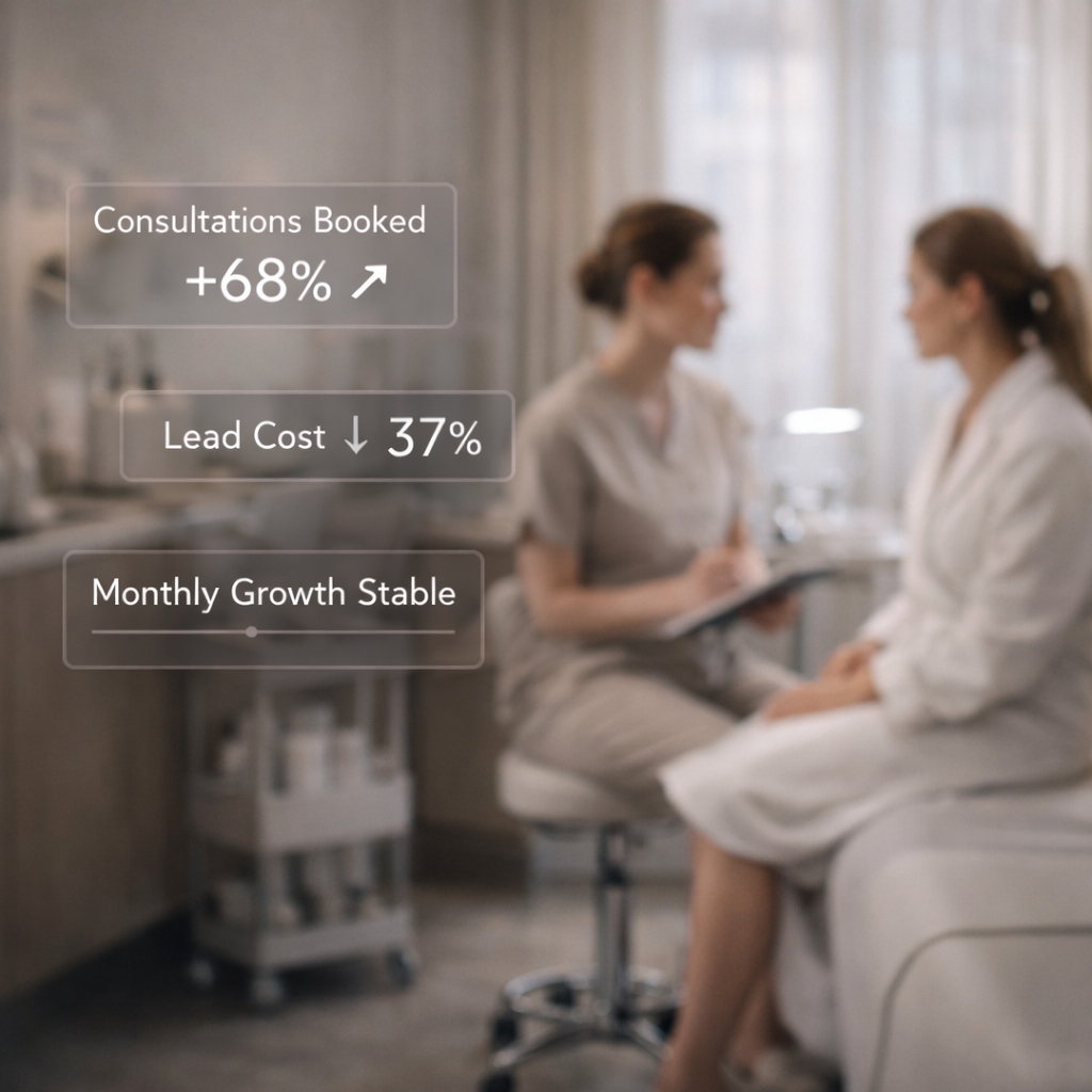 Aesthetic clinic growth results