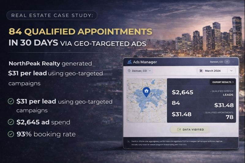 How NorthPeak Realty Generated 84 Appointments in 30 Days (Geo-Targeting Strategy)