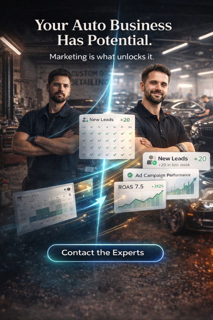 Mechanic analyzing growth metrics